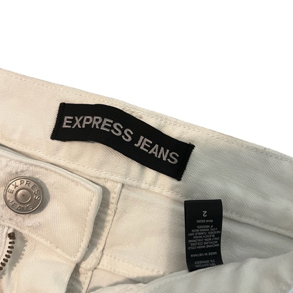 EXPRESS white shorts, size 2 - Picture 3 of 5